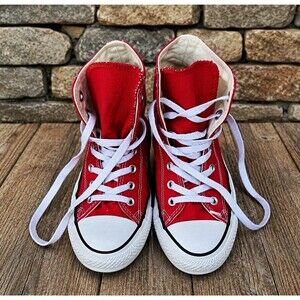 Converse Chuck Taylor All Star High Top Sneaker Red/White M9621 Unisex M 5 / W 7